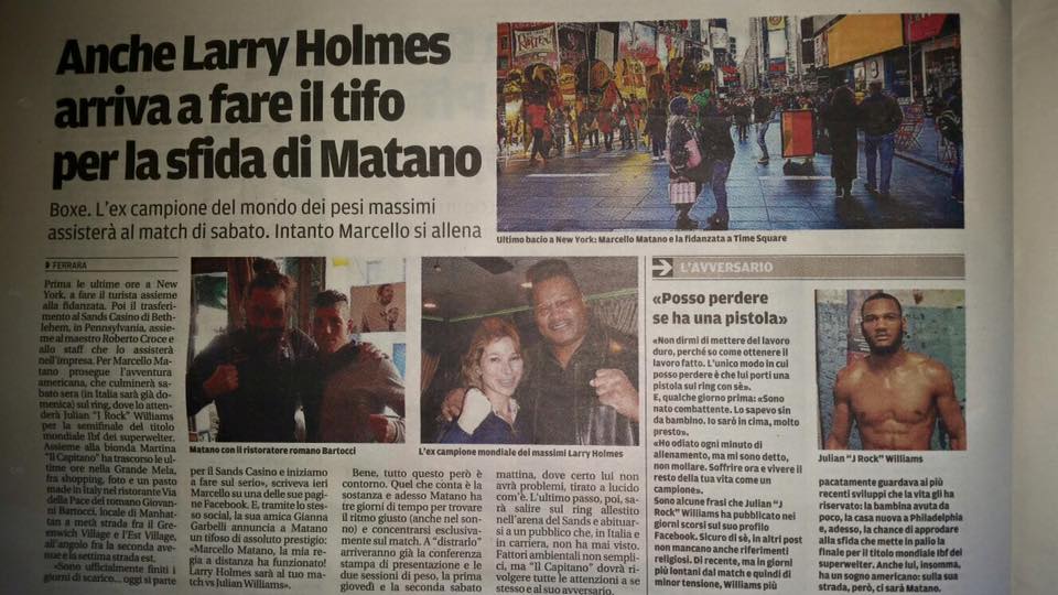 MARCELLO MATANO - FINNA LARRY HOLMES